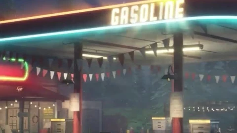 iPhone  Android Gasolien Gas Station Night Phone Live Wallpaper - Free Live Wallpaper