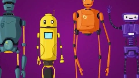 iPhone and Android Happy Robots Funny Phone Live Wallpaper - Free Live Wallpaper