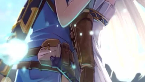 iPhone  Android Legend Of Zelda Botw Zelda And Link Phone Live Wallpaper - Free Live Wallpaper