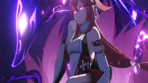 Yae Miko Burst Genshin Impact Hd Anime Live Wallpaper - Free Live Wallpaper