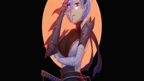 Live Wallpaper Rem Cyberpunk - Free Live Wallpaper