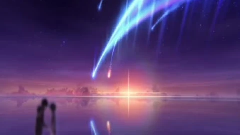 Vfx Art Anime Scene Tiamat Comet Kimi No Na Wa Animated Windows - Free Live Wallpaper