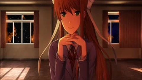 Monika Doki Doki Literature Club Anime Live Wallpaper Free - Free Live Wallpaper