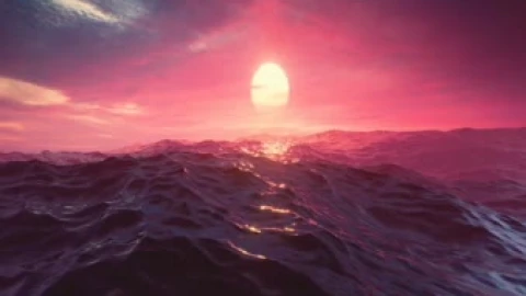 Ocean Sunset Ambience Visualdon Animated Wallpaper - Free Live Wallpaper