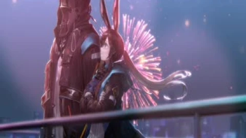 Arknights Fireworks Amiya Doctor Live Wallpaper - Free Live Wallpaper