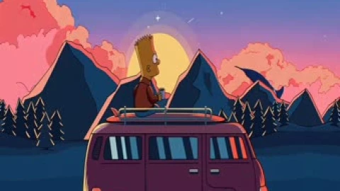 Bart Simpson Ride Live Wallpaper - Free Live Wallpaper