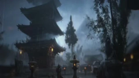 Ghost of Tsushima Rain Live Wallpaper - Free Live Wallpaper