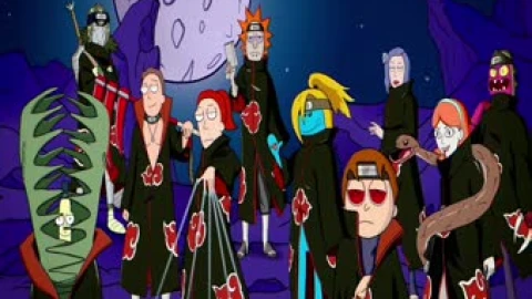Akatsuki Rick and Morty Anime Live Wallpaper 4K - Free Live Wallpaper