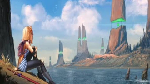 Eleni at the Floating Spires Live Wallpaper - Free Live Wallpaper