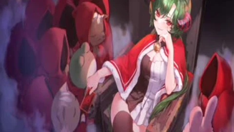 Green Hair Demon Girl Live Wallpaper For PC - Free Live Wallpaper