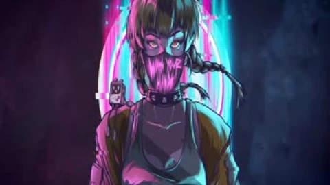 Wash Your Hands Neon Girl Live Wallpaper Engine - Free Live Wallpaper