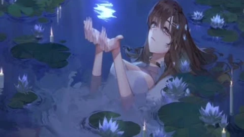 Anime Water Lily Girl Live Wallpaper - Free Live Wallpaper