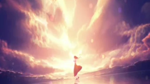 Anime Lone Girl Evening Sky Live Wallpaper - Free Live Wallpaper