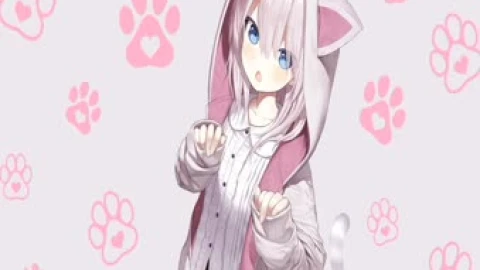 Anime Cat Hoody Live Wallpaper - Free Live Wallpaper