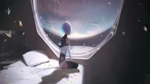 2K Lucy Cyberpunk Edgerunners In Space Live Wallpaper - Free Live Wallpaper