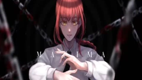 2K Makima Chained Chainsaw Man Live Wallpaper - Free Live Wallpaper