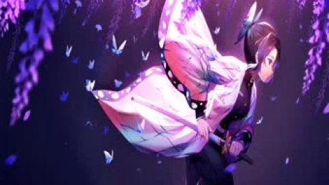 2K Shinobu Kocho Demon Slayer Live Wallpaper - Free Live Wallpaper