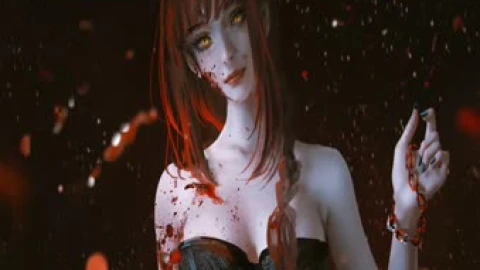 2K Makima Chainsaw Man Anime Live Wallpaper - Free Live Wallpaper