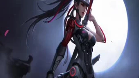 2K Genji Overwatch Ninja Girl Live Wallpaper - Free Live Wallpaper