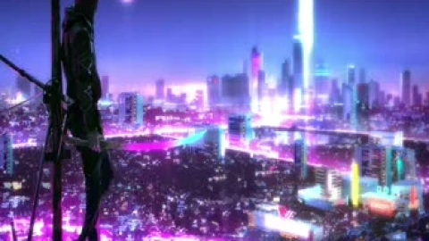 2K Samurai Cyberpunk Neon City Live Wallpaper - Free Live Wallpaper