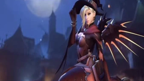 2K Overwatch Witch Mercy Live Wallpaper - Free Live Wallpaper