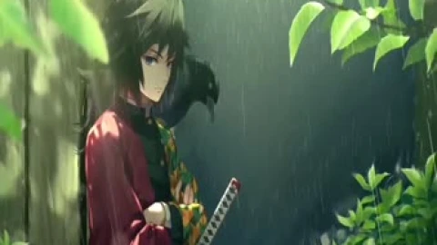 2K Giyu Tomioka With Crow Demon Slayer Live Wallpaper - Free Live Wallpaper