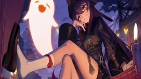 2K Hu Tao Ghost Genshin Impact Live Wallpaper - Free Live Wallpaper