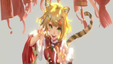 Tiger Girl Live Wallpaper - Free Live Wallpaper
