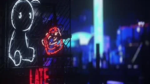 Late Night Neon Live Wallpaper - Free Live Wallpaper