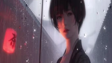 Rain Girl Live Wallpaper - Free Live Wallpaper