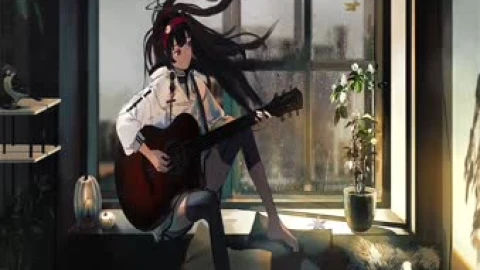 Guitar Rain Live Wallpaper - Free Live Wallpaper
