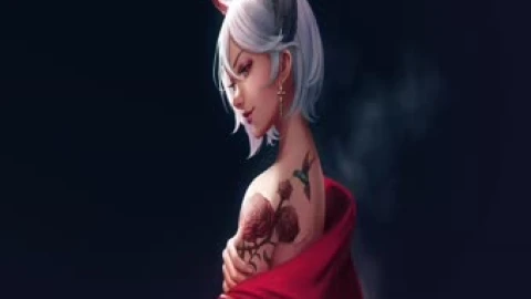 Lady of Smoke Live Wallpaper - Free Live Wallpaper