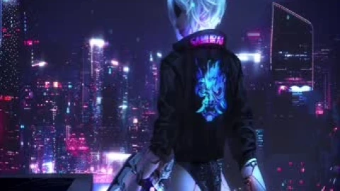 Robot Girl Cyberpunk Live Wallpaper - Free Live Wallpaper
