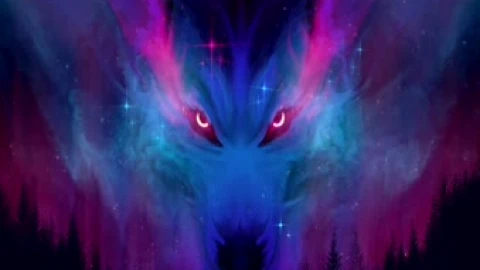 Cosmic Wolf Live Wallpaper - Free Live Wallpaper