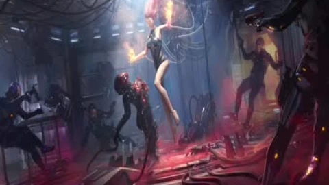Fire Mage Cyberpunk Live Wallpaper - Free Live Wallpaper
