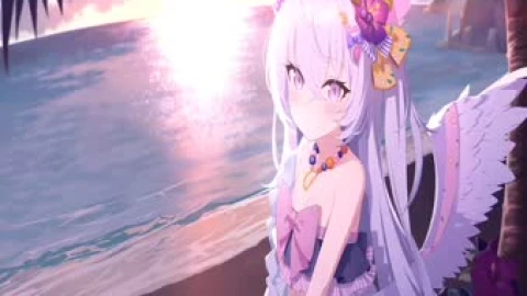 Azusa Beach Blue Archive Live Wallpaper - Free Live Wallpaper
