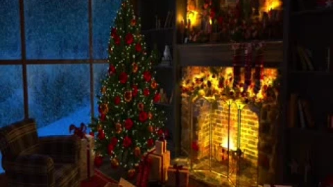 Christmas Cabin Live Wallpaper - Free Live Wallpaper