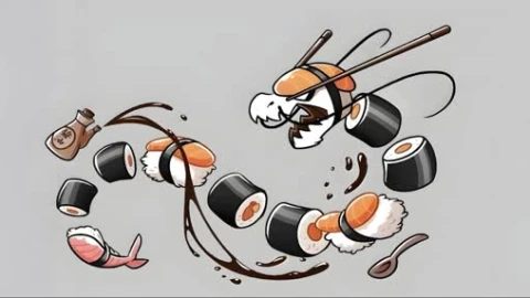 Sushi Dragon Live Wallpaper - Free Live Wallpaper
