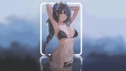 Bikini Raiden Shogun Lively Wallpaper - Free Live Wallpaper