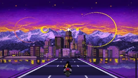 biker pixel 4k live wallpaper - Free Live Wallpaper