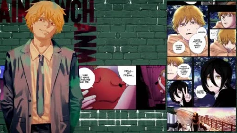 chainsaw man denji manga - Free Live Wallpaper
