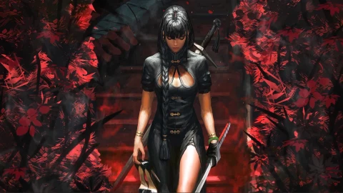 In A Black Dress V14 (Guweiz) - Free Live Wallpaper