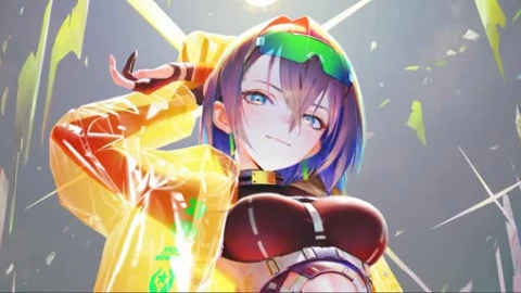 Yellow Anime Girl - Free Live Wallpaper