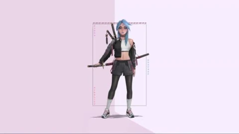 Girl & Katana - Free Live Wallpaper