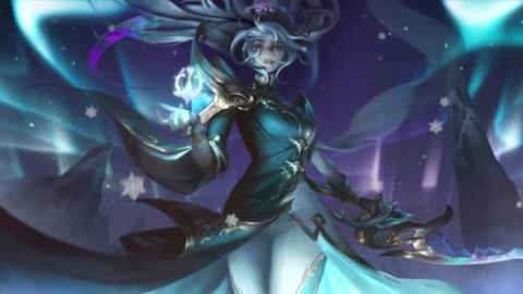 Winter Blessed Diana 4k Animation - Free Live Wallpaper