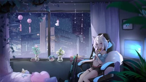 Rainy night 4K 60Fps Lively Wallpaper - Free Live Wallpaper
