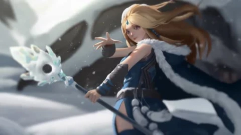 Dota Crystal Maiden 4K Lively Wallpaper - Free Live Wallpaper