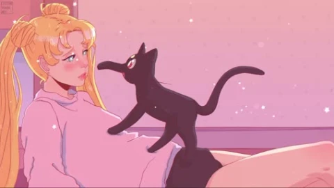 Sailor Moon & Luna Lively Wallpaper - Free Live Wallpaper