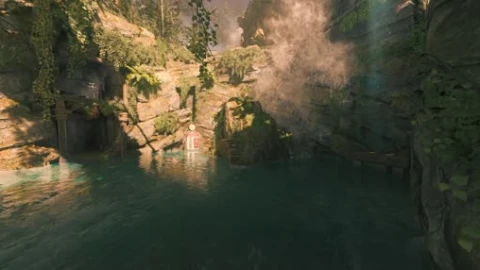 COD Shangri La Waterfall - Free Live Wallpaper