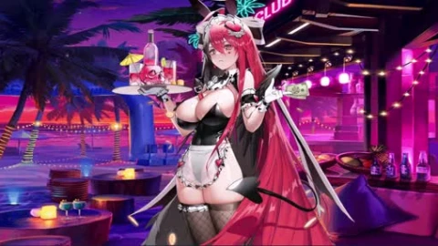 【兔女郎 萨麦尔】Bunny Girl Samael 4K Lively Wallpaper - Free Live Wallpaper